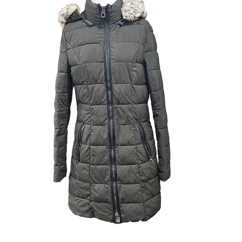 Green Puffer 3/4 Jacket Size‎ S/P Laundry By Shelli Seagal